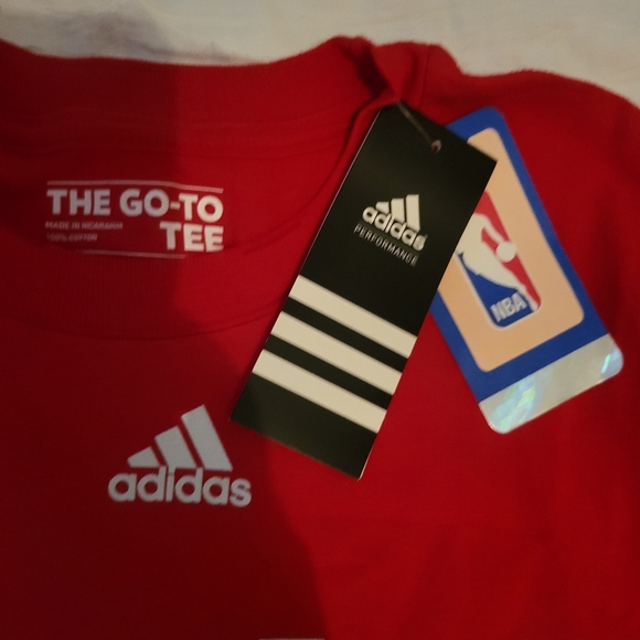 Vintage NEW tags NBA Basketball Rocket Chinese Year of Lamb Adidias T Shirt Sz S - Picture 5 of 5